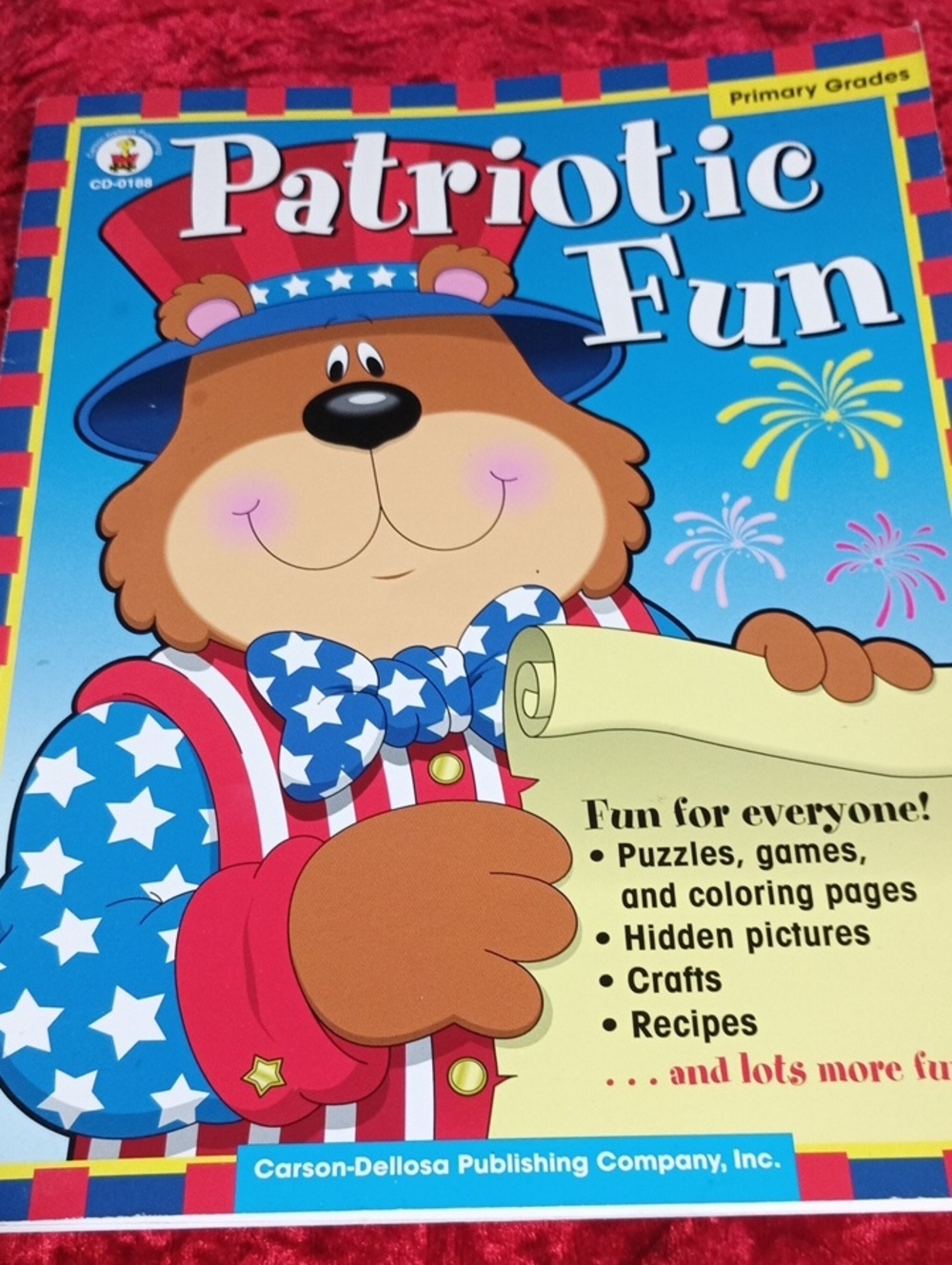Patriotic Fun Activity Book - Red, Blue & White - Carson-Dellosa